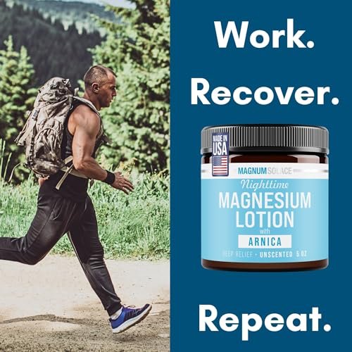 Nighttime Magnesium Lotion for Kids with Arnica – Soothing Relief & Relaxation, Highly Concentrated Magnesium for Muscles – Apply to Legs or Feet Before Bed – Skin-Friendly for Babies and Kids Avelisse