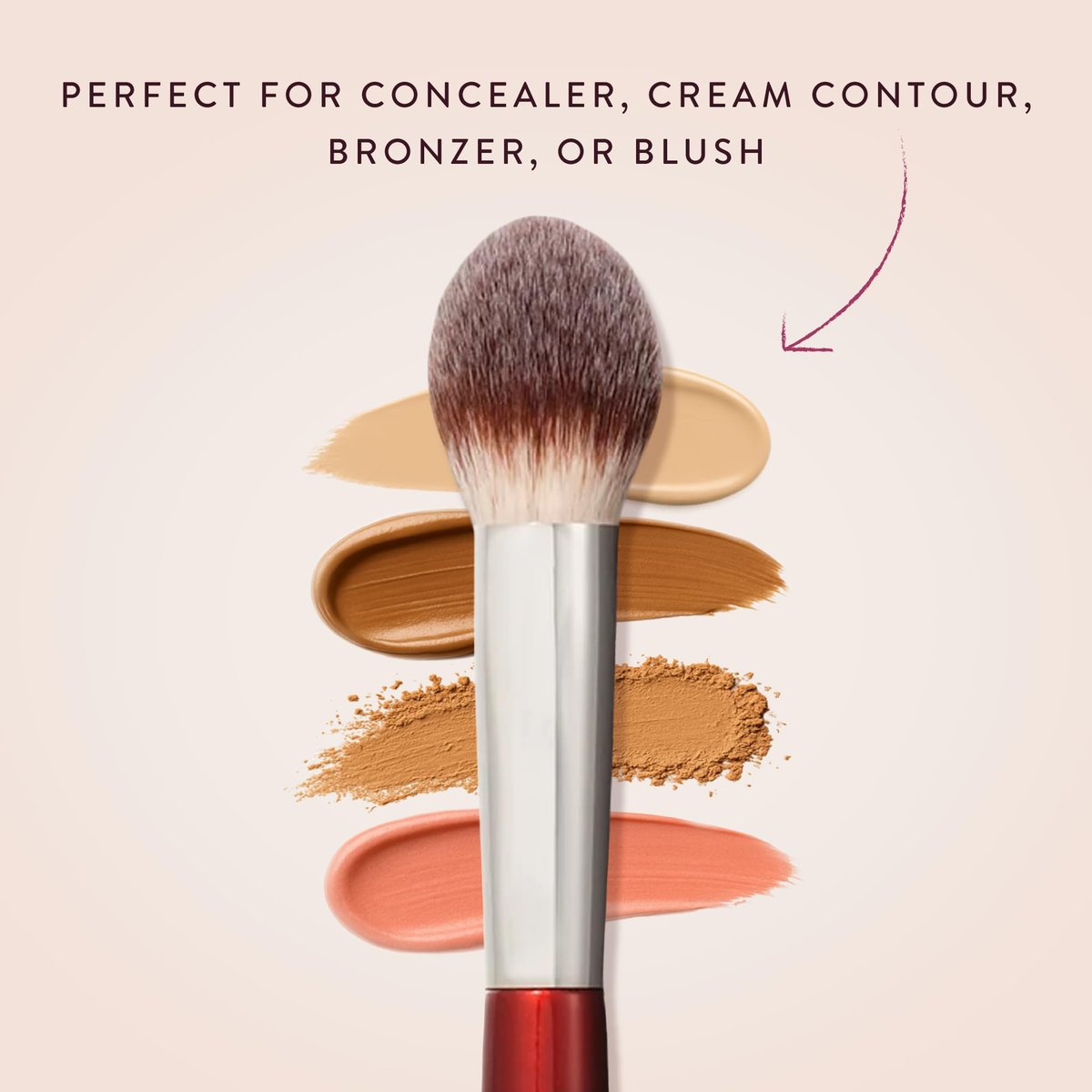 BK BEAUTY 110 Large Concealer Brush – Dense Tapered Under-Eye Concealer Brush for Quick Blending, Full Coverage Finish Avelisse
