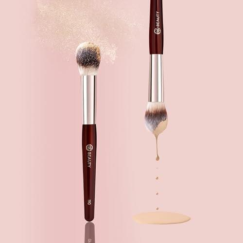 BK BEAUTY 110 Large Concealer Brush – Dense Tapered Under-Eye Concealer Brush for Quick Blending, Full Coverage Finish Avelisse