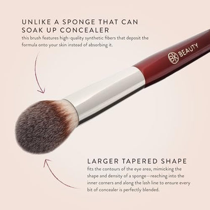 BK BEAUTY 110 Large Concealer Brush – Dense Tapered Under-Eye Concealer Brush for Quick Blending, Full Coverage Finish Avelisse