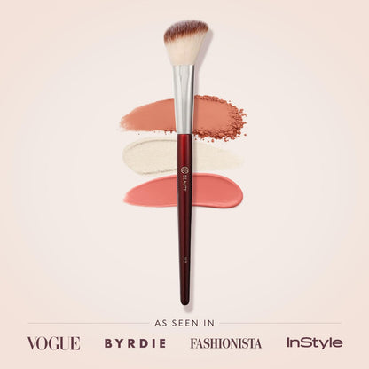 BK BEAUTY 112 Small Angled Face Brush – Precise Blush Brush for Soft, Natural Blend on Smaller Faces & Highlighting Avelisse