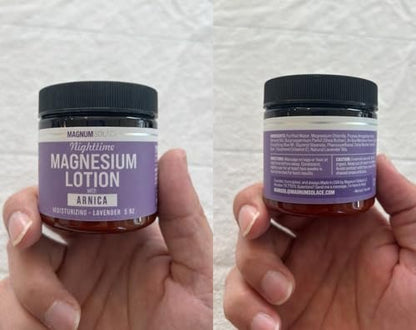 Nighttime Magnesium Lotion for Kids with Arnica – Soothing Relief & Relaxation, Highly Concentrated Magnesium for Muscles – Apply to Legs or Feet Before Bed – Skin-Friendly for Babies and Kids Avelisse