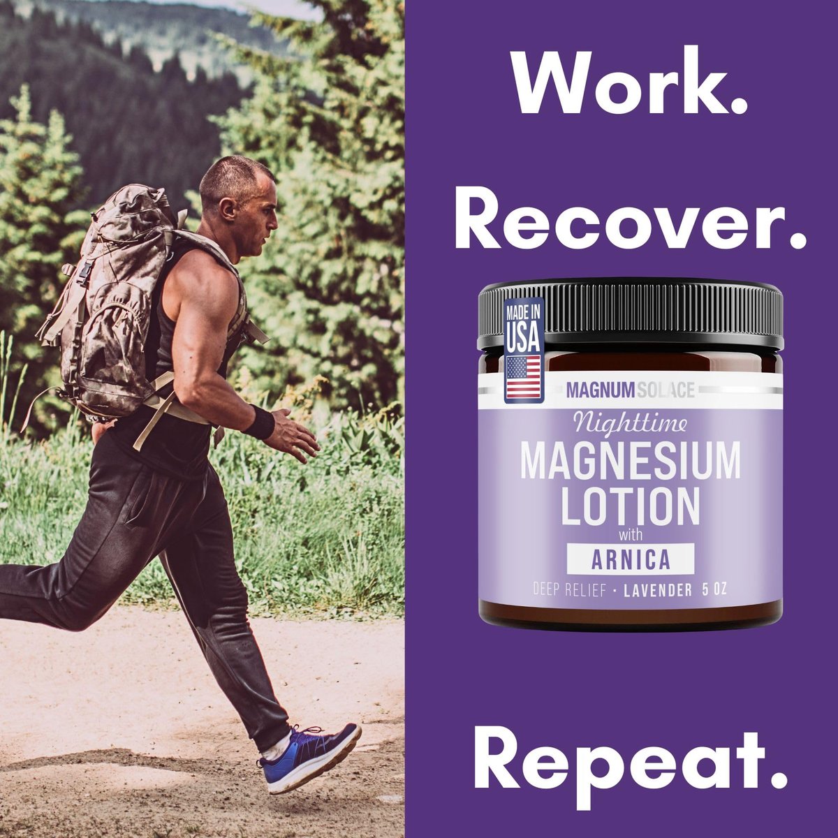 Magnum Solace Nighttime Magnesium Lotion with Arnica – Highly Concentrated Magnesium for Muscles & Joints – Apply to Legs or Feet Before Bed – Skin-Friendly, 5 Fl Oz - görsel 9