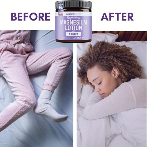 Magnum Solace Nighttime Magnesium Lotion with Arnica – Highly Concentrated Magnesium for Muscles & Joints – Apply to Legs or Feet Before Bed – Skin-Friendly, 5 Fl Oz - görsel 14