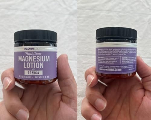 Magnum Solace Nighttime Magnesium Lotion with Arnica – Highly Concentrated Magnesium for Muscles & Joints – Apply to Legs or Feet Before Bed – Skin-Friendly, 5 Fl Oz - görsel 18