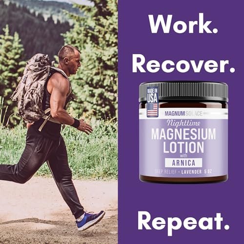 Magnum Solace Nighttime Magnesium Lotion with Arnica – Highly Concentrated Magnesium for Muscles & Joints – Apply to Legs or Feet Before Bed – Skin-Friendly, 5 Fl Oz - görsel 10