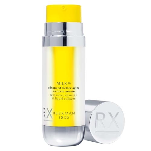 Beekman 1802 Milk RX Advanced Better Aging Wrinkle Serum – Collagen & Vitamin C Face Serum with Peptides & Goat Milk Exosomes, Retinol Alternative Avelisse