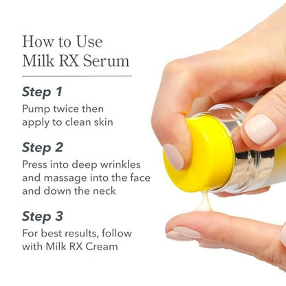 Beekman 1802 Milk RX Advanced Better Aging Wrinkle Serum – Collagen & Vitamin C Face Serum with Peptides & Goat Milk Exosomes, Retinol Alternative Avelisse