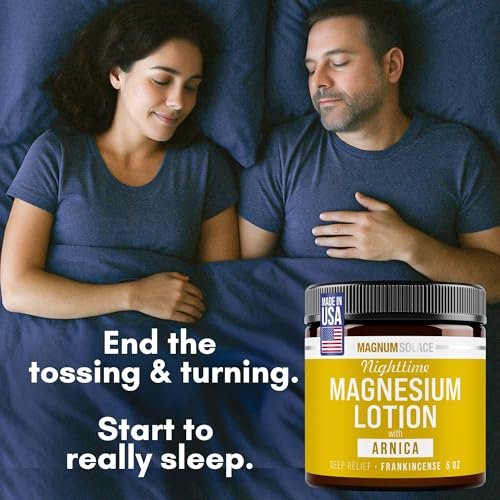 Magnum Solace Nighttime Magnesium Lotion with Arnica – Soothing Relief & Relaxation, Highly Concentrated Magnesium for Muscles & Joints, Apply to Legs or Feet Before Bed, Skin-Friendly, 5 Fl Oz - görsel 9