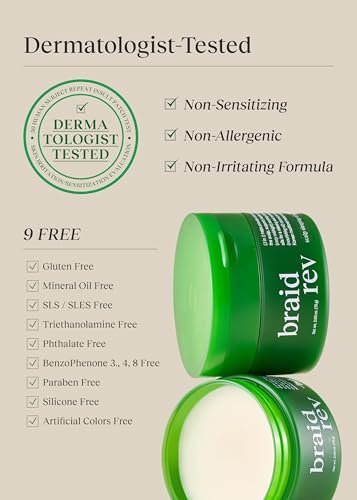 Bephor Braid Rev Scalp Sleeping Oil Balm – Korean Scalp Treatment for Dry Scalp, Balm-to-Oil Formula with Coconut & Shea Butter, Reduces Excess Sebum & Strengthens Hair Roots, 2.65 oz Avelisse