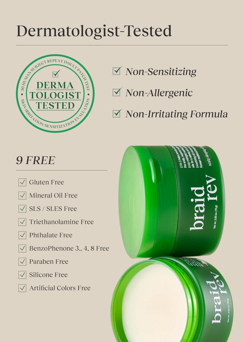 Bephor Braid Rev Scalp Sleeping Oil Balm – Korean Scalp Treatment for Dry Scalp, Balm-to-Oil Formula with Coconut & Shea Butter, Reduces Excess Sebum & Strengthens Hair Roots, 2.65 oz Avelisse