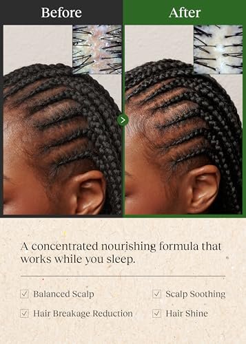 Bephor Braid Rev Scalp Sleeping Oil Balm – Korean Scalp Treatment for Dry Scalp, Balm-to-Oil Formula with Coconut & Shea Butter, Reduces Excess Sebum & Strengthens Hair Roots, 2.65 oz Avelisse