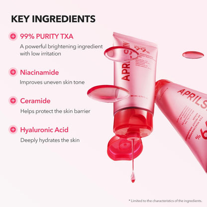 APRILSKIN TXA Niacinamide 99 Overnight Wrapping Mask – 99% High-Purity TXA + Niacinamide for Uneven Skin Tone, Firming & Pore Care (80ml / 2.70 fl.oz.)
