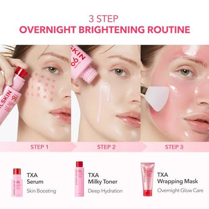 APRILSKIN TXA Niacinamide 99 Overnight Wrapping Mask – 99% High-Purity TXA + Niacinamide for Uneven Skin Tone, Firming & Pore Care (80ml / 2.70 fl.oz.)