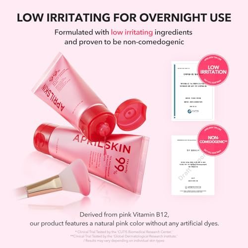 APRILSKIN TXA Niacinamide 99 Overnight Wrapping Mask – 99% High-Purity TXA + Niacinamide for Uneven Skin Tone, Firming & Pore Care (80ml / 2.70 fl.oz.) - görsel 16