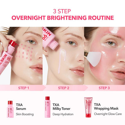 APRILSKIN TXA Niacinamide 99 Overnight Wrapping Mask – 99% High-Purity TXA + Niacinamide for Uneven Skin Tone, Firming & Pore Care (80ml / 2.70 fl.oz.)