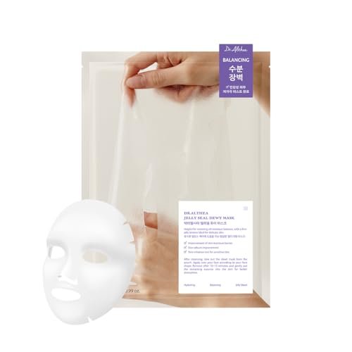 Dr.Althea Jelly Seal Dewy Mask | Hydrate & Restore Balance | Vegan Korean Skincare with PhytoPDRN Lotus (Pack of 4) Avelisse