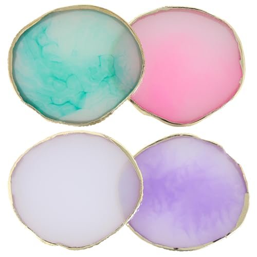 4 Pack Nail Art Palette - Resin Polish Color Design Mixing Plate for Nails | Mini Paint Palette Set - görsel 13