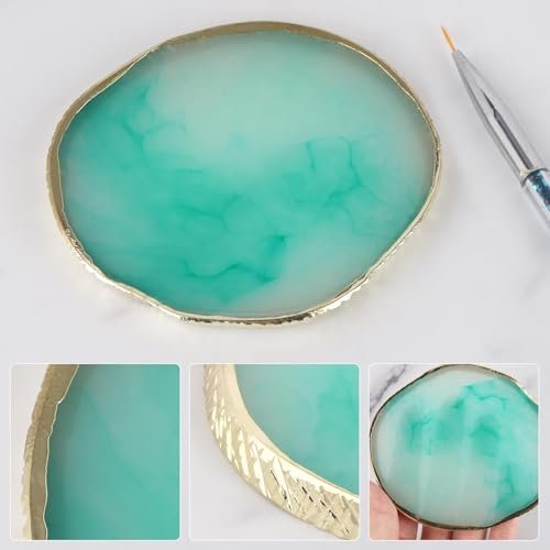 4 Pack Nail Art Palette - Resin Polish Color Design Mixing Plate for Nails | Mini Paint Palette Set - görsel 7
