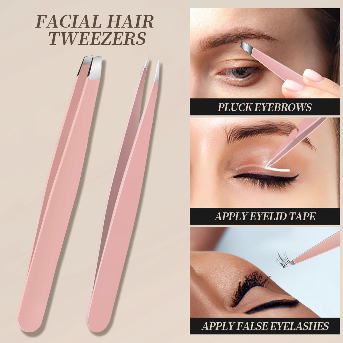 Teenitor 9-Piece Professional Blackhead Tweezers and Pimple Popper Tool Kit – Stainless Steel Blackhead Remover Tools for Women Facial Hair - görsel 11
