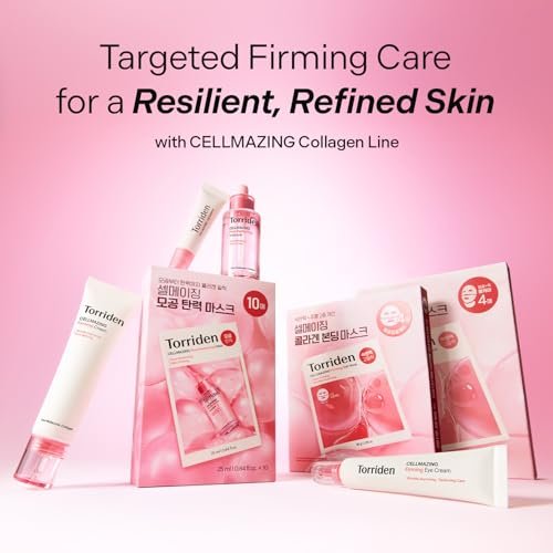 Torriden CELLMAZING Pore Perfecting Ampoule 30ml - 5D Collagen & Peptide Serum for Skin Elasticity | Korean Facial Serum Avelisse