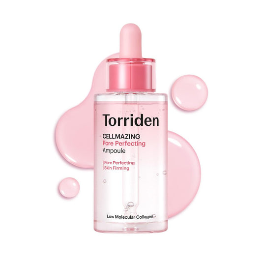 Torriden CELLMAZING Pore Perfecting Ampoule 30ml - 5D Collagen & Peptide Serum for Skin Elasticity | Korean Facial Serum Avelisse