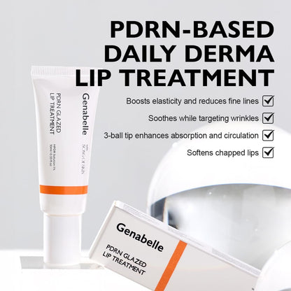 Genabelle PDRN Glazed Lip Treatment – Hydrating & Plumping Lip Balm with PDRN & Peptides for Soft, Glossy Lips – Intensive Lip Repair & Moisture Lock, Glass Skin, Korean Skincare - 0.33 fl oz Avelisse