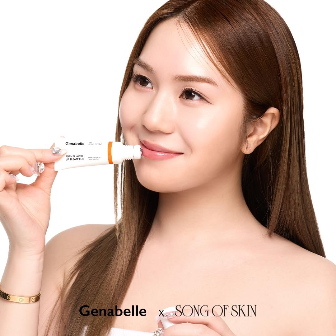 Genabelle PDRN Glazed Lip Treatment – Hydrating & Plumping Lip Balm with PDRN & Peptides for Soft, Glossy Lips – Intensive Lip Repair & Moisture Lock, Glass Skin, Korean Skincare - 0.33 fl oz Avelisse