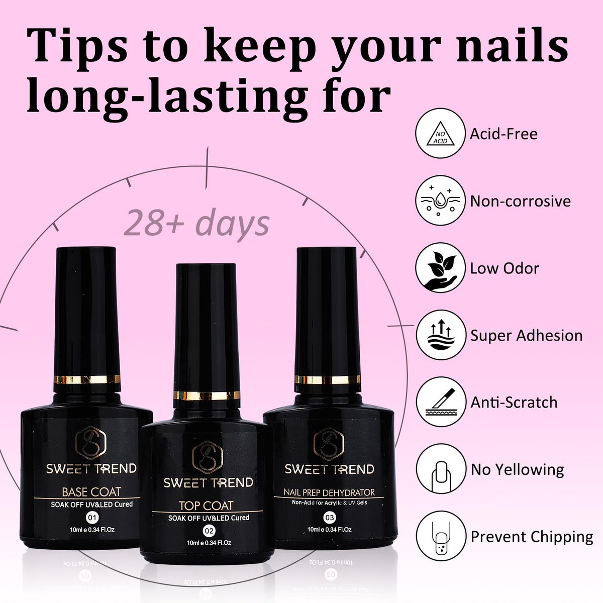 Acrylic Nail Kit with Drill - 20g Clear White Pink Acrylic Powder & Liquid Set for Beginners, Professional Brushes, Nail Tips, Full Tools Extensions Starter for Women Home & Salon Avelisse