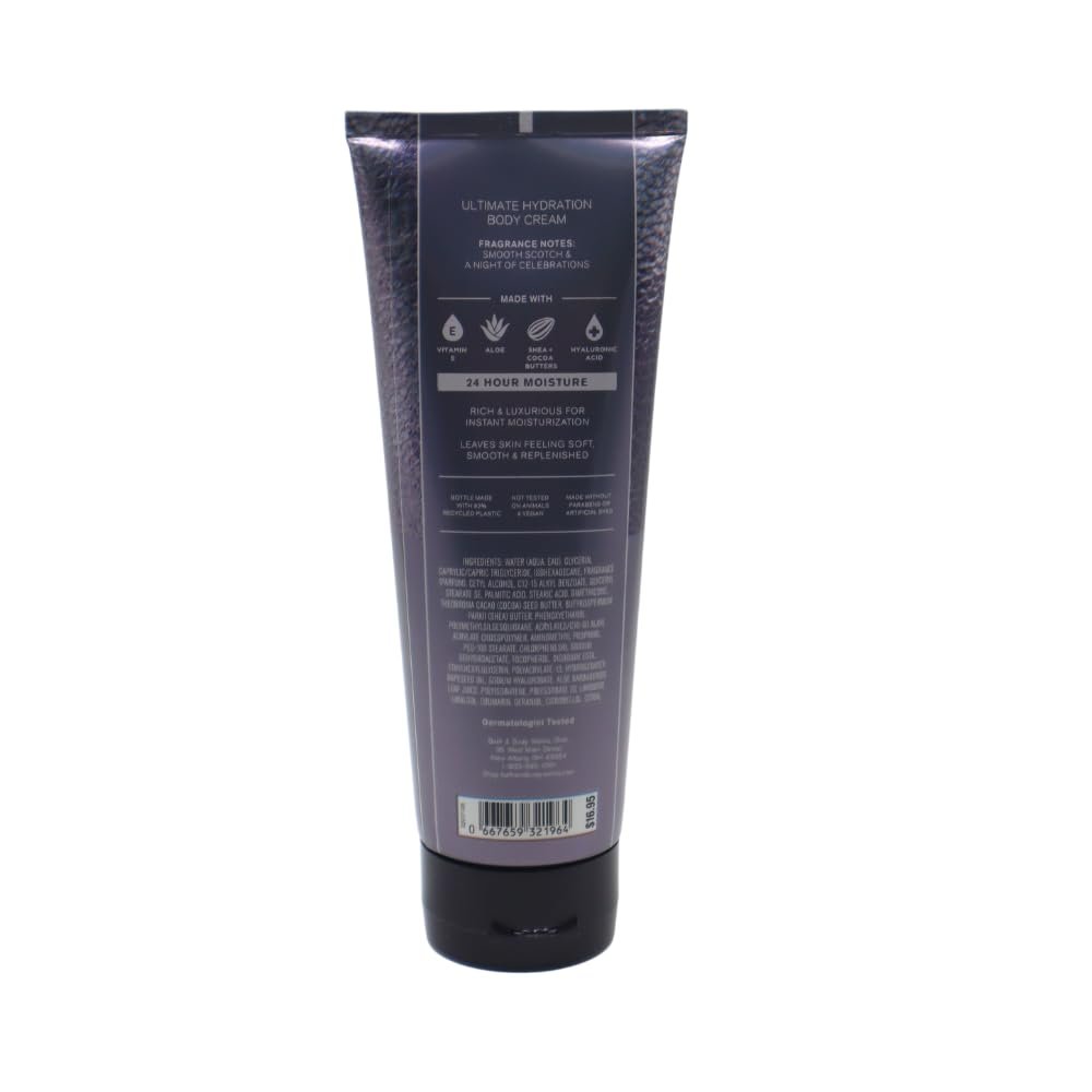 Bath & Body Works Countdown to Midnight Men's Collection Ultimate Hydration Body Cream Gift Set with Red Bow - Pack of 2 - görsel 13