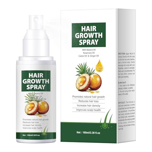 YAFUSIPE Hair Growth Oil Spray - Batana Oil with Rosemary, Castor & Ginger - Natural Hair Loss Treatment for Women & Men - Promotes Regrowth, Reduces Thinning, Strengthens Scalp - 3.38 oz - görsel 2