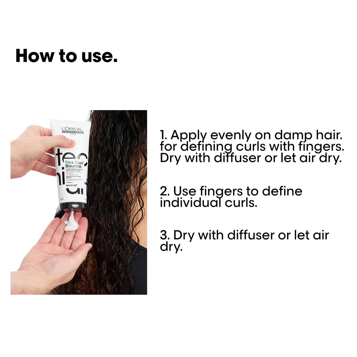 L'Oréal Professionnel Paris Flex Curl Bounce – Professional Styling Cream for Defined, Flexible Curls with Anti-Humidity & Anti-Frizz Protection, 6.8 Fl Oz - görsel 7