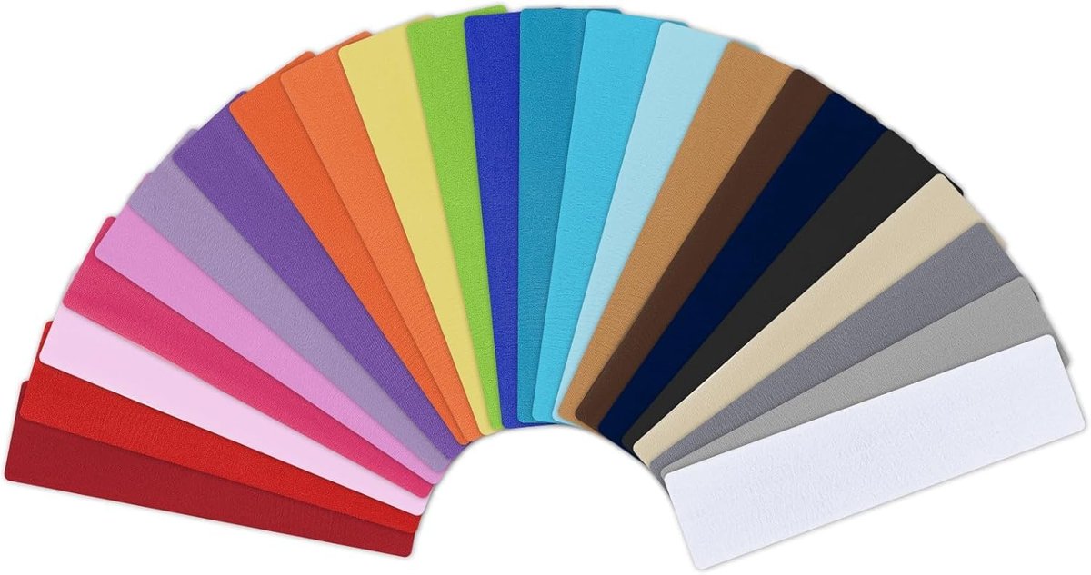 24 Pack Non-Slip Headbands for Women - Multicolor Nylon Hair Bands (Black, White, Pink, Red, Purple, Blue, Green, Yellow, Orange) - görsel 1