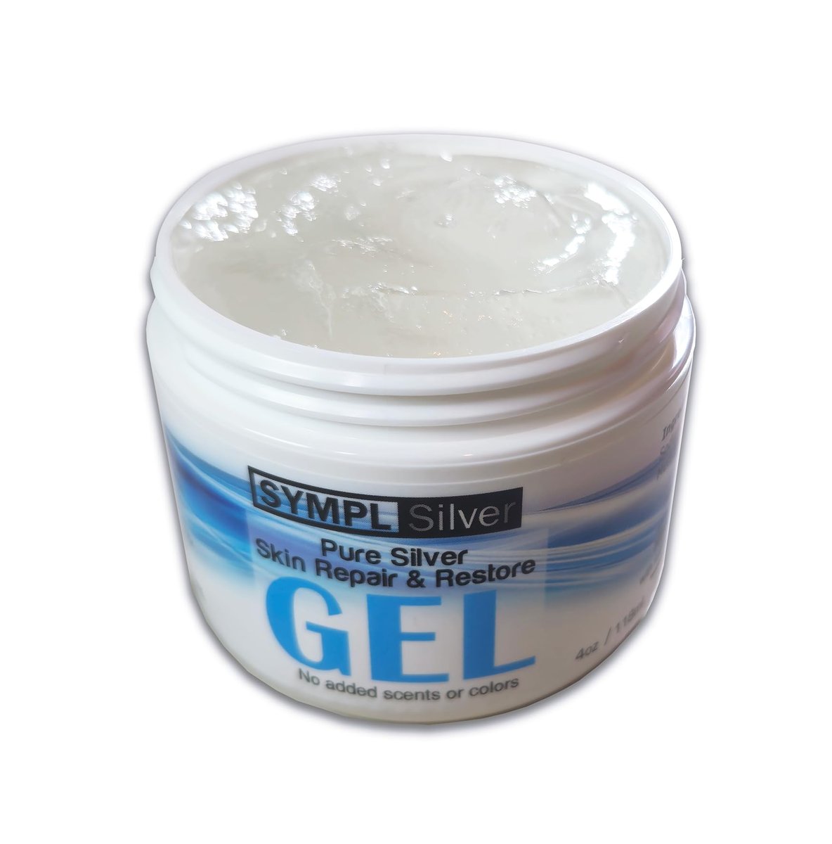 Sympl Silver Pure Silver Skin Repair & Restore Gel - Unscented, 75ppm Colloidal Silver Gel - 4 oz - görsel 4