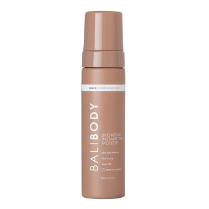 Bali Body Instant Tan Mousse - Wash-Off Bronzing Mousse for Natural Glow, Quick-Dry Finish, 200ml