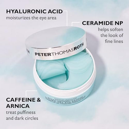 Peter Thomas Roth Water Drench® Essentials 2-Piece Face & Eye Kit – Hyaluronic Acid Moisturizer & Eye Masks Avelisse