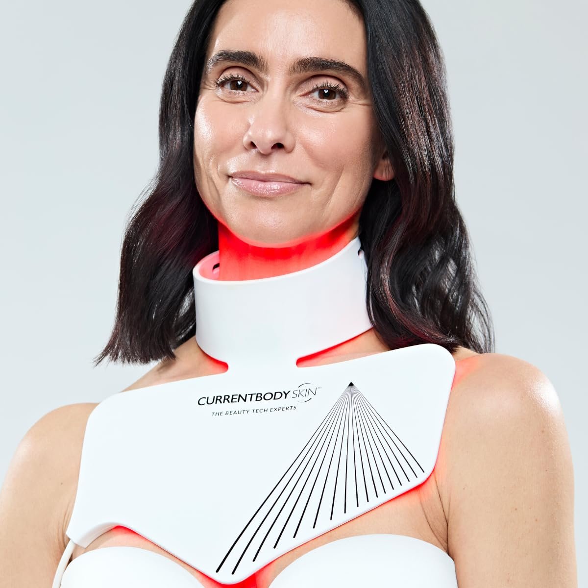 CurrentBody Skin LED Neck & Décolletage Mask: Series 2 | Red & Near-Infrared Light Therapy for Neck and Chest Avelisse