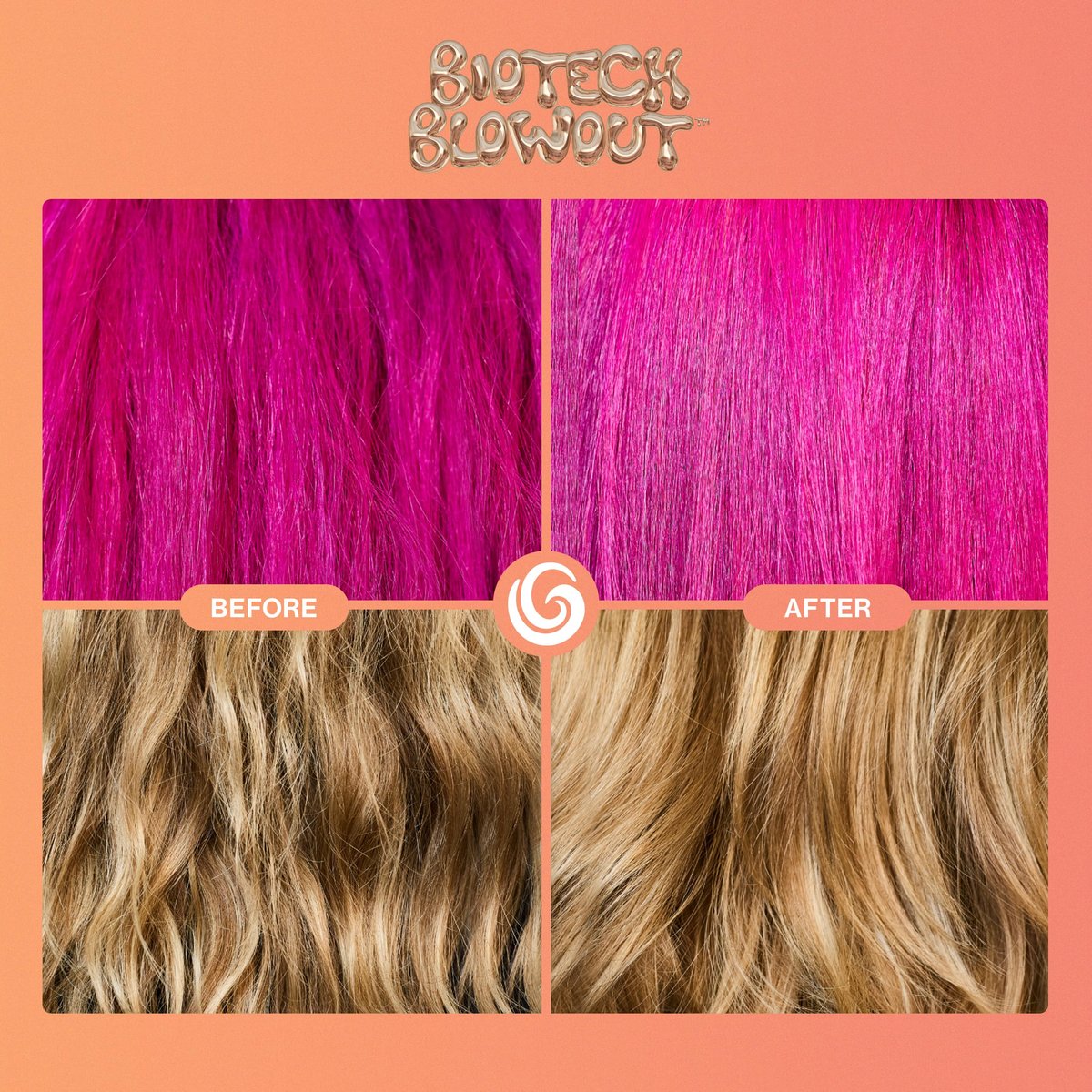 Biotech Blowout Leave-In Restorative Hair Mask - Style & Heat Protectant 450°F, Frizz Control, 8-Hour Style, for Damaged Hair - Goddess Maintenance Avelisse