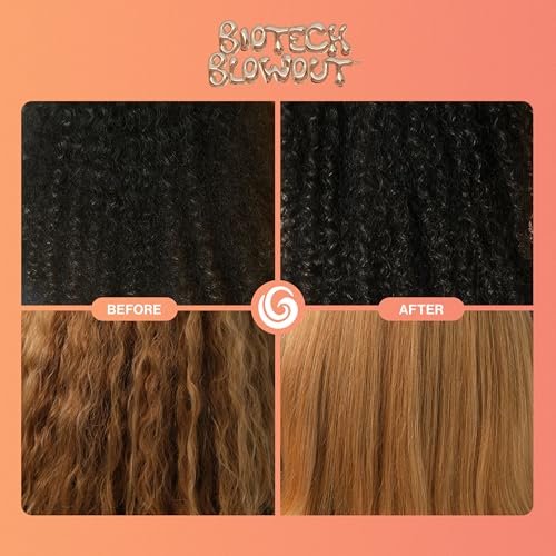 Biotech Blowout Leave-In Restorative Hair Mask - Style & Heat Protectant 450°F, Frizz Control, 8-Hour Style, for Damaged Hair - Goddess Maintenance Avelisse