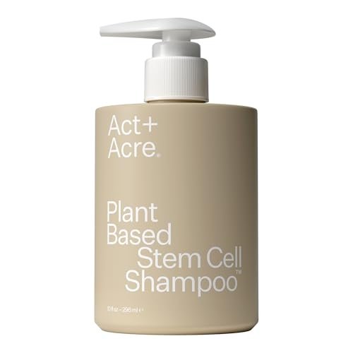 Act+Acre Stem Cell Shampoo – Cold Processed® Scalp & Hair Density Booster with Swiss Apple Stem Cells, Caffeine, Hyaluronic Acid – Vegan, 10 Fl Oz Avelisse