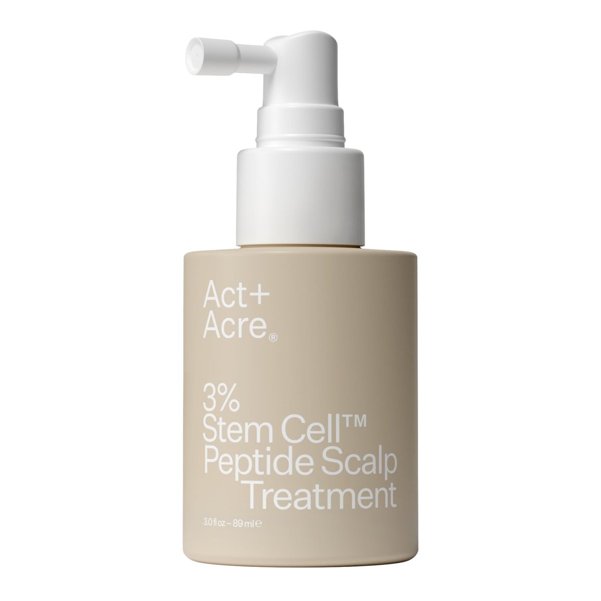 Act+ Acre Cold Processed 3% Stem Cell Peptide Treatment - Boosts Hair Density - Grape Stem Cells, Peptides + Caffeine - Vegan, Fragrance-Free - 3 Fl Oz Avelisse