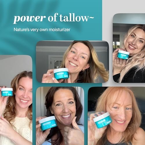 Forge Skin Tighten & Lift Balm for Women - Tallow-Based Beef Tallow & Honey Face Moisturizer, Natural Anti-Aging Cream with Essential Oils, 1.7 oz Avelisse