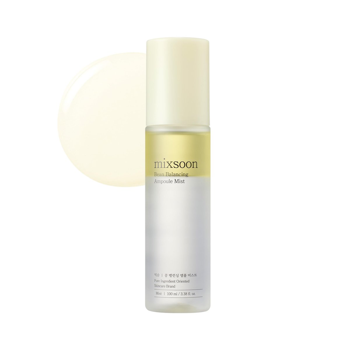 mixsoon Bean Balancing Ampoule Mist - Hyaluronic Acid Hydrating Face Mist for Oil Balance and Glowing Skin, 3.38 fl oz Avelisse