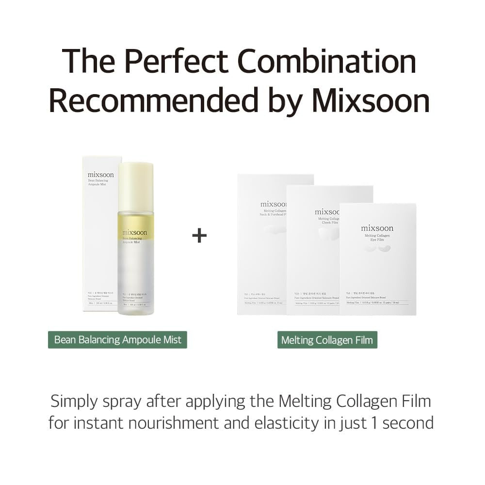 mixsoon Bean Balancing Ampoule Mist - Hyaluronic Acid Hydrating Face Mist for Oil Balance and Glowing Skin, 3.38 fl oz Avelisse