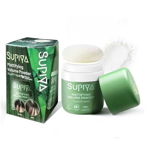 SUPIYA Dry Shampoo Powder - Mattifying Volume for Men & Women, Instantly Absorbs Excess Oil, Adds Volume, Non-Sticky & Easy to Apply (0.35 oz) - görsel 2