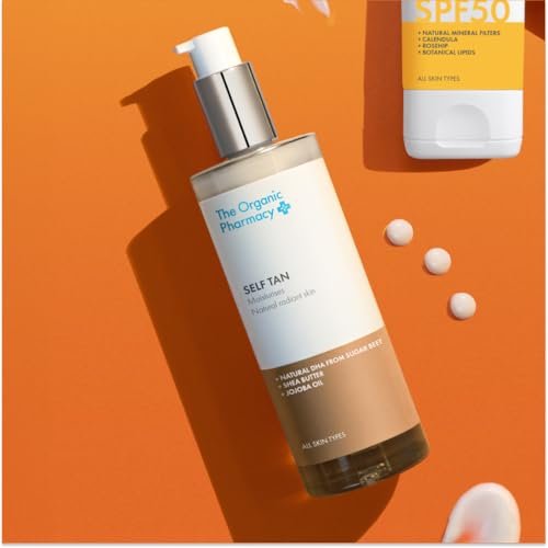 The Organic Pharmacy Self Tan Lotion – Plant-Based DHA, Moisturizing with Shea Butter & Jojoba Oil, 100ml Avelisse