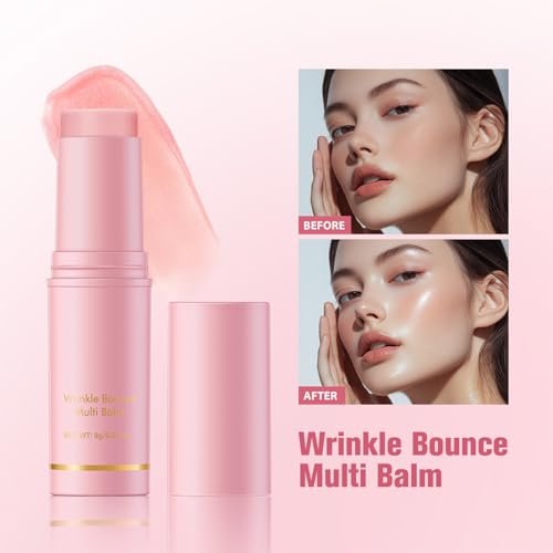 Skynest 2-Pack Wrinkle Repair Moisturizing Multi Balm Stick - Anti-Wrinkle Face, Eye & Body Hydrating Collagen Moisturizer for Dry Skin Avelisse