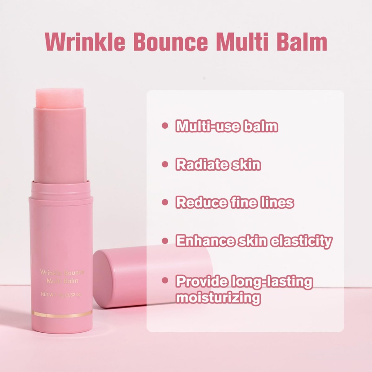 Skynest 2-Pack Wrinkle Repair Moisturizing Multi Balm Stick - Anti-Wrinkle Face, Eye & Body Hydrating Collagen Moisturizer for Dry Skin Avelisse