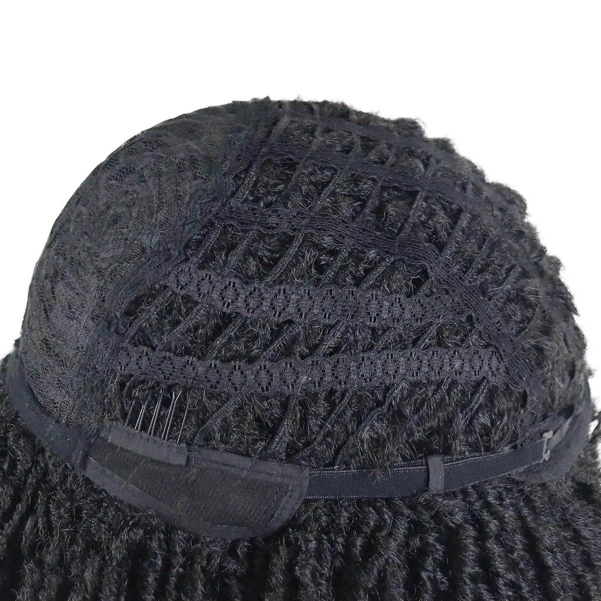 GNIMEGIL Men's Dreadlock Wig - Black Curly Short Dreads with Bangs, Realistic Twist Rasta Wig for Roleplay Avelisse