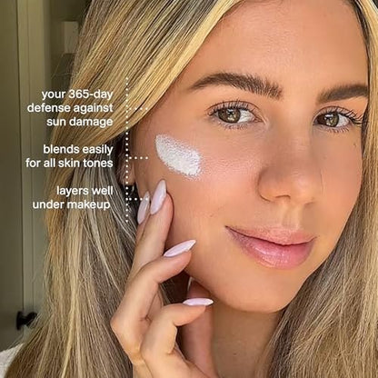 Thinkdaily SPF 30 Sunscreen for Face – Everyday Sun Serum with Zinc Oxide, 1 Fl Oz – Mineral UVA/UVB Protection, Hydrating Jojoba Oil, Vitamin E & Aloe Vera, Non-Sticky Travel Size Avelisse